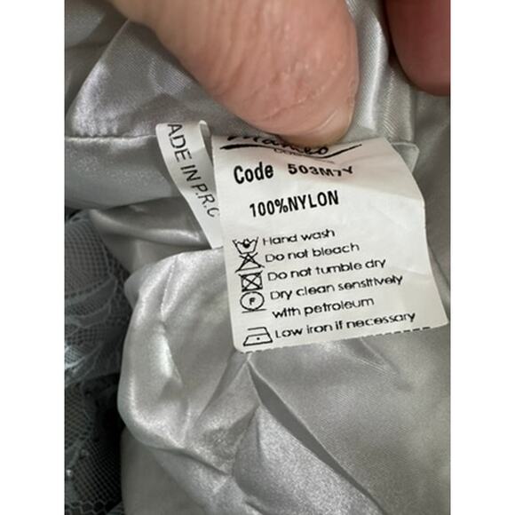 "MAMBO COUTURE" STUNNING SZ 8 Formal Dress Fairy Whimsical Angelic Runs Smalll - Picture 13 of 16